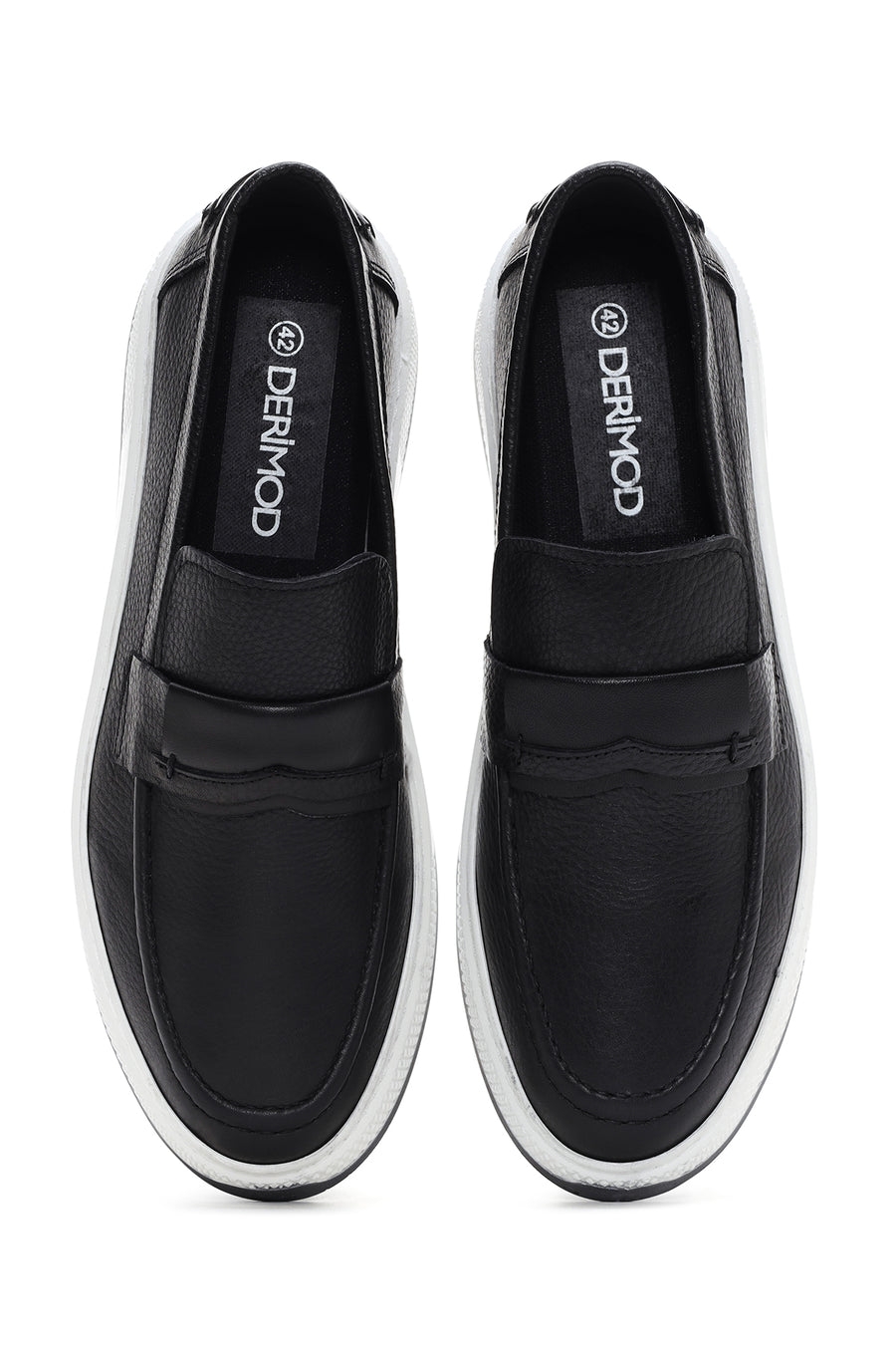 Men's Black Leather Loafer