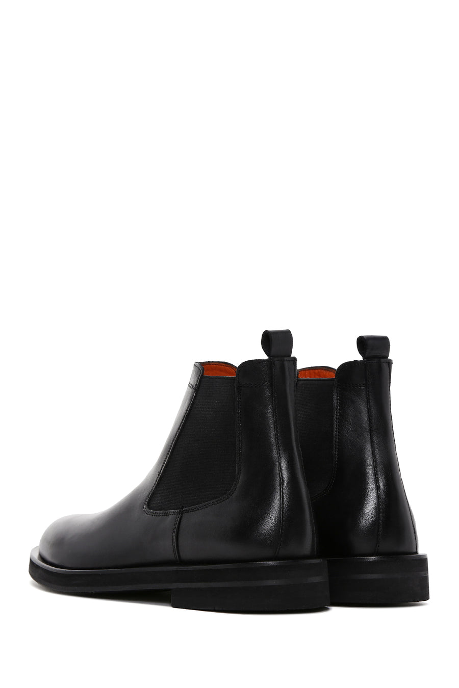Male Black Leather Chelsea Boots