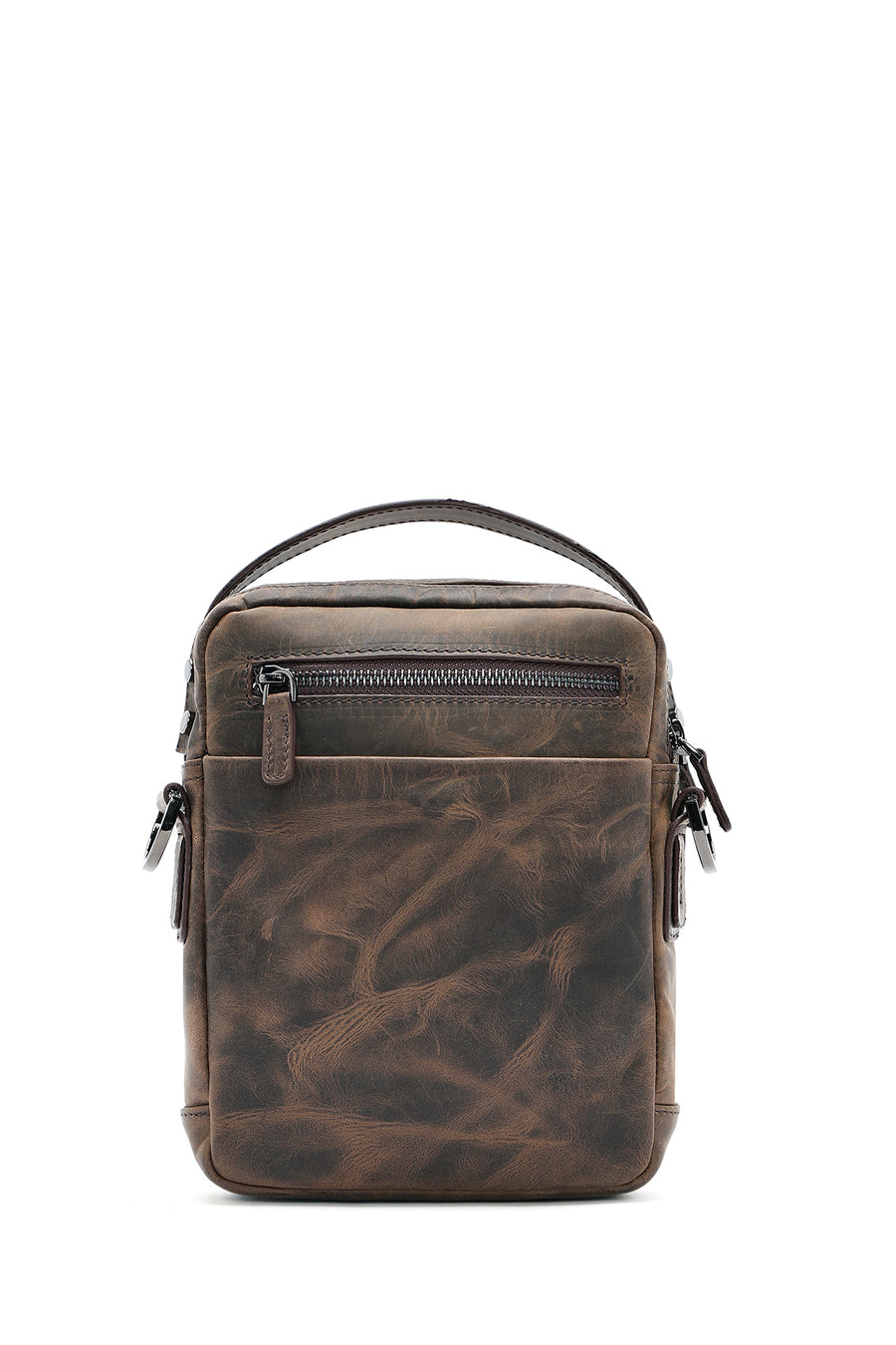 Men's Mink Leather Messenger Bag