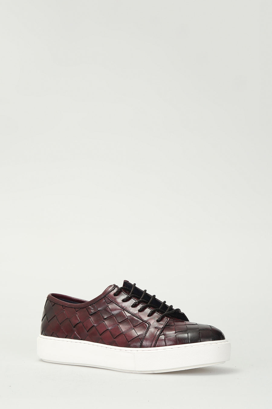 Örgülü Erkek Deri Sneaker
