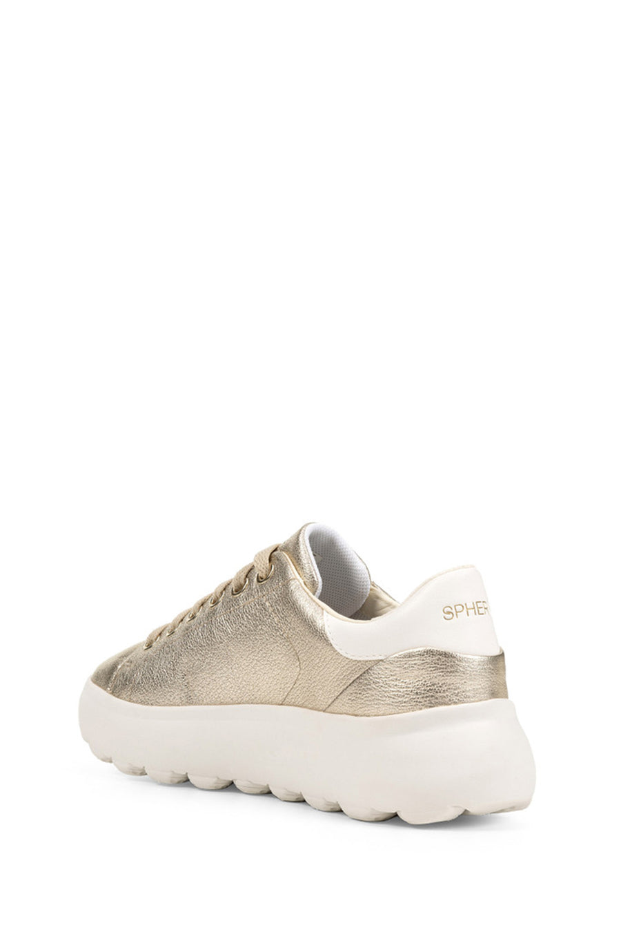 Geox Kadın Gri Spherica Ec4.1 Bağcıklı Deri Sneaker