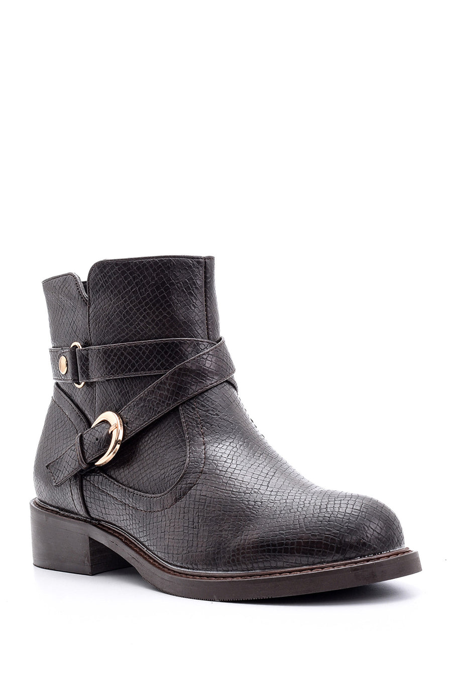 Women's Buckle Detailed Boots