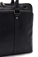 Men's Black Leather Briefcase | Derimod