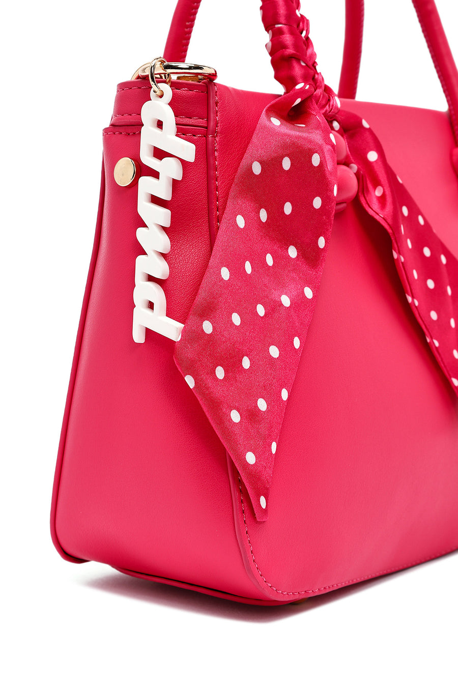 Women's Pink Long Strap Accessory Handbag
