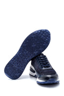 Men's Leather Suede Detailed Sneaker | Derimod