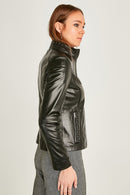 Grace Women's Leather Jacket | Derimod