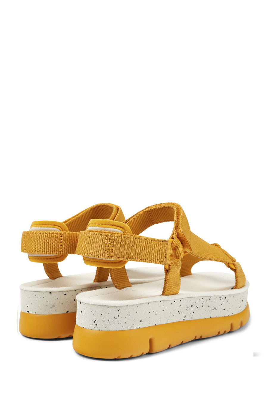 Camper Women's Orange Oruga Up Thick Soled Sandals