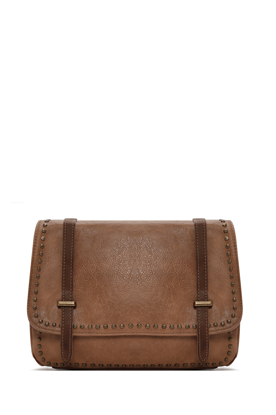 Women's Tan Long Strap Crossbody Bag