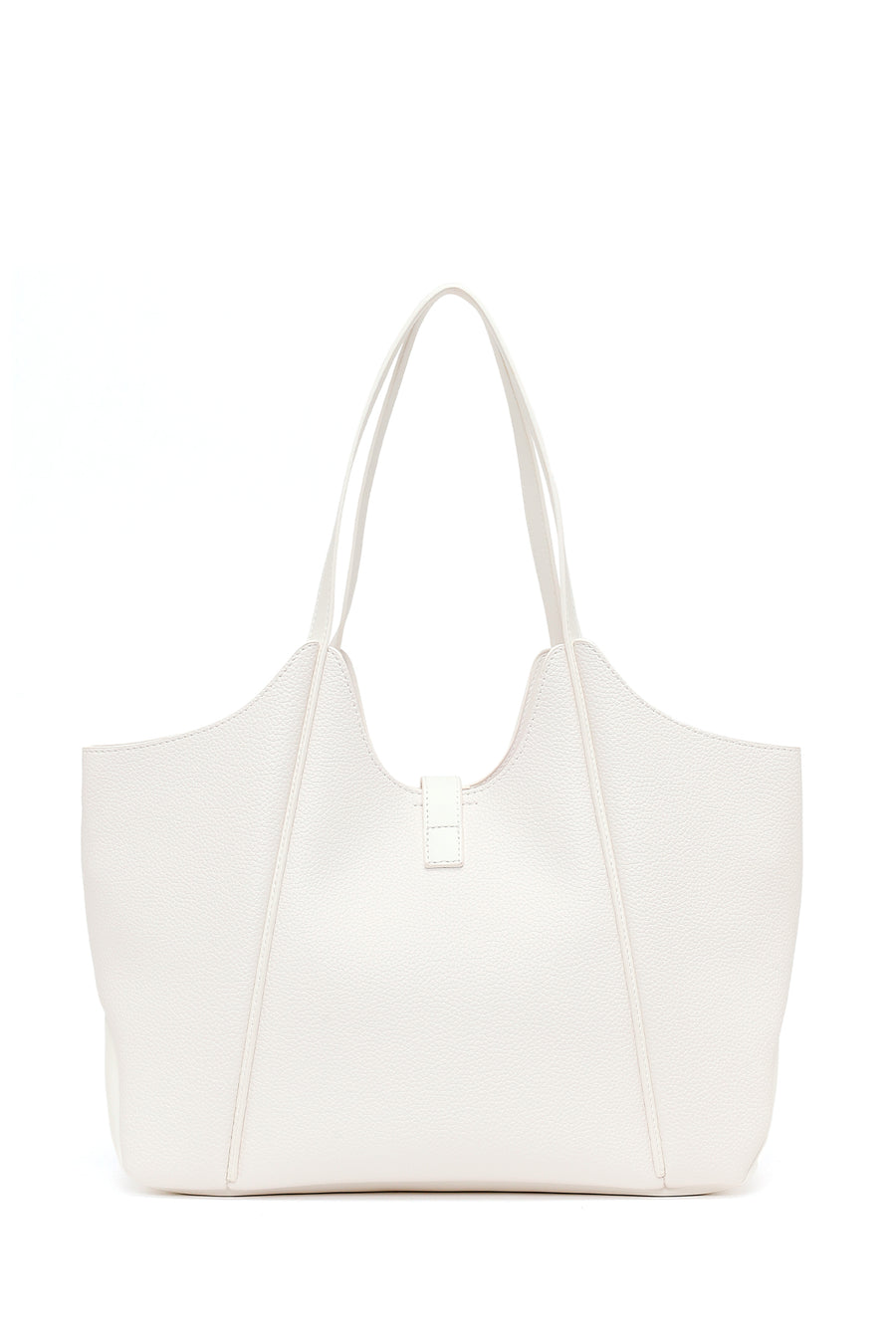 Woman White Long-Strap Shoulder Bag