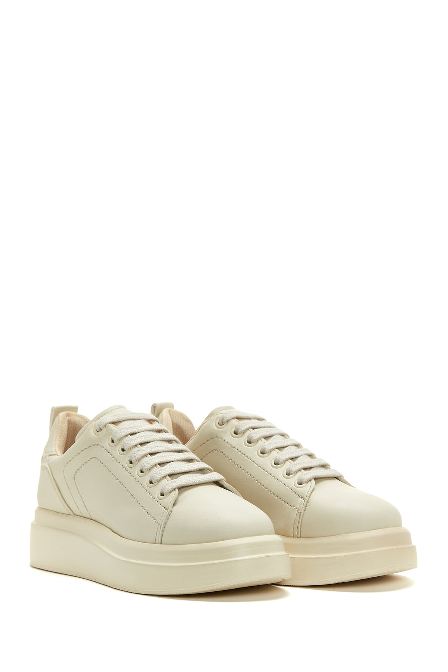 Women's Beige Thick Soled Sneaker