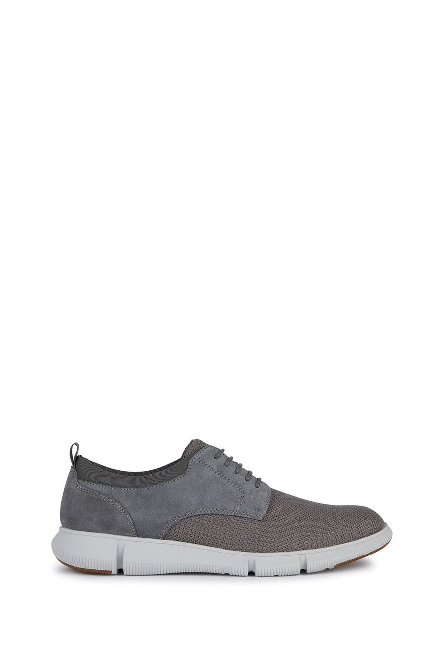 Geox Men's Gray Spherica Leather Casual Shoes U45B6D01122C9371 | Derimod