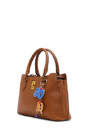 Woman Tan Long-Strap Accessorized Shoulder Bag | Derimod