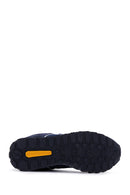 Caterpillar Men's Navy Blue Shelby Suede Leather Sneaker | Derimod