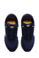 Caterpillar Men's Navy Blue Shelby Suede Leather Sneaker | Derimod