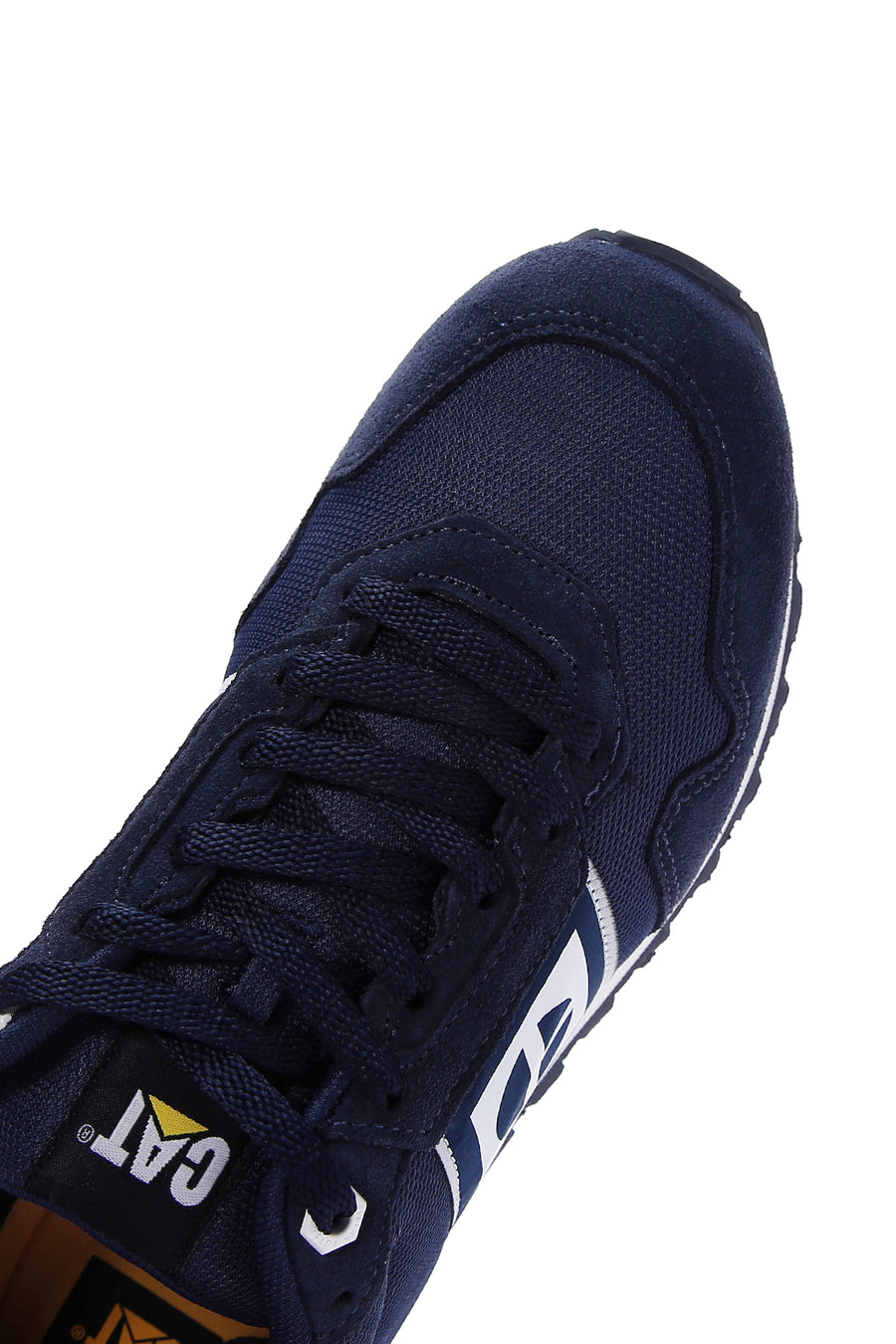 Caterpillar Men's Navy Blue Shelby Suede Leather Sneaker
