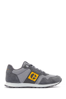 Caterpillar Men's Gray Shelby Suede Leather Sneaker | Derimod