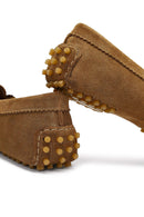 Women's Tan Suede Leather Loafer | Derimod