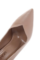 Kadın Pembe İnce Topuklu Deri Stiletto | Derimod