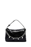 Women's Black Long Strap Chain Detailed Shoulder Bag | Derimod