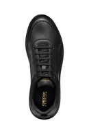 Geox Men's Black Spherica Lace-up Leather Sneaker | Derimod