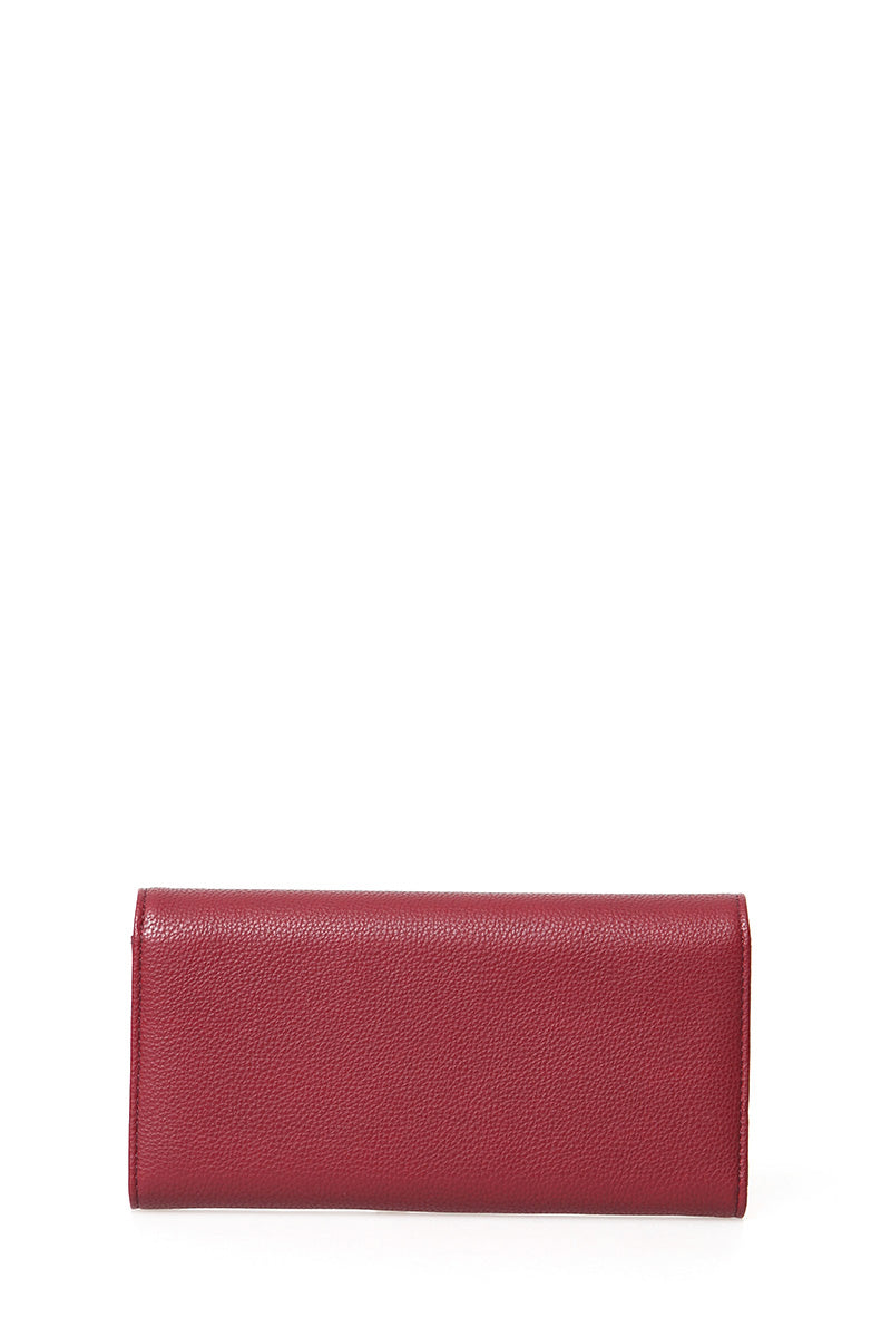 Women's Burgundy Faux Leather Wallet