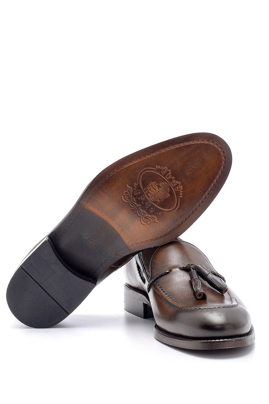 Men's Leather Tassel Detailed Loafer