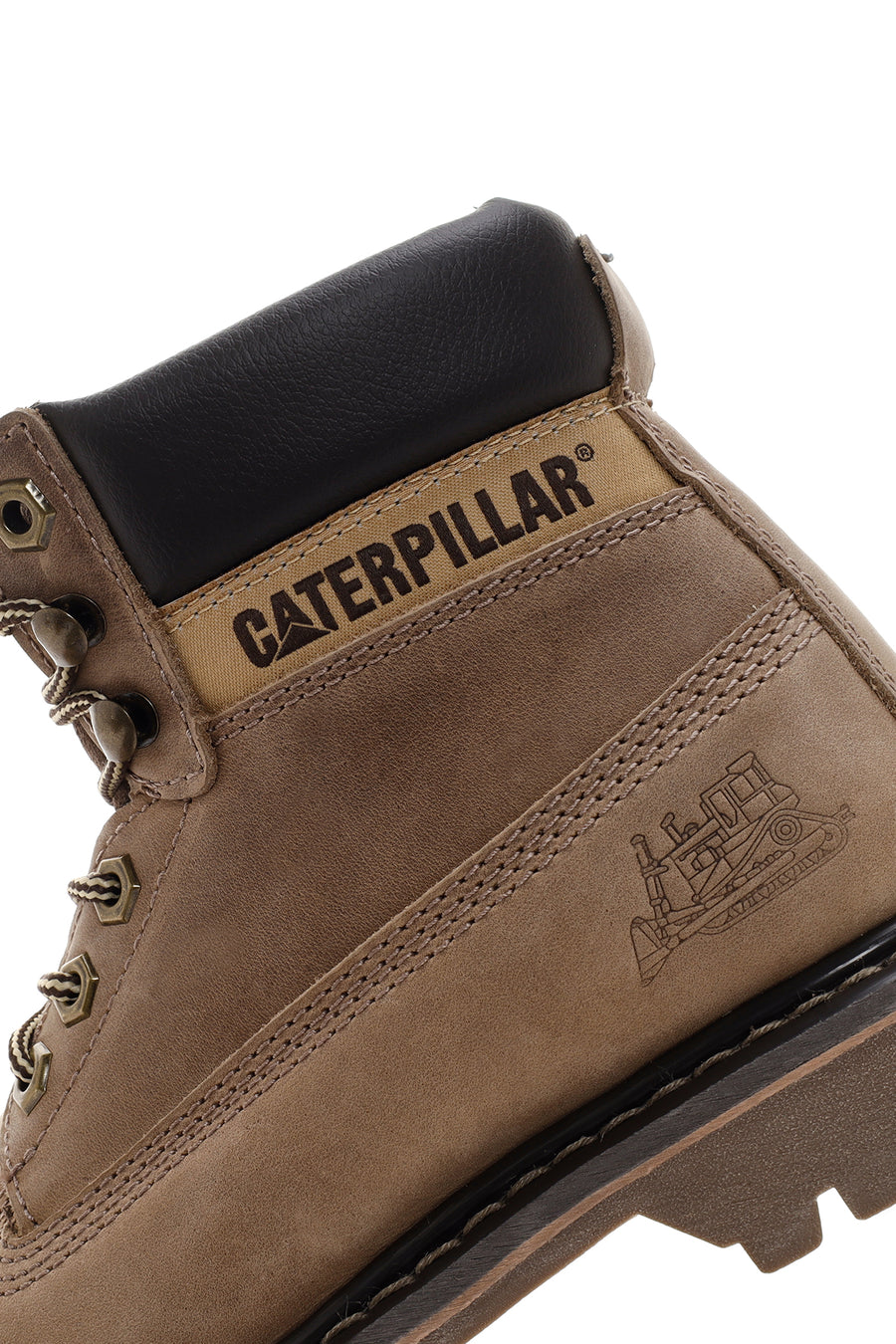 Caterpillar Women's Beige Nubuck Leather Colorado Boots