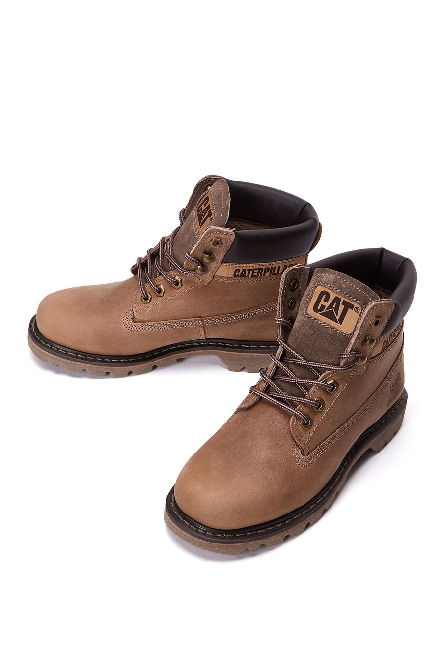 Caterpillar Men's Beige Colorado Nubuck Leather Boots