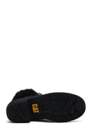 Caterpillar Women's Black Nikki Thick Heeled Nubuck Leather Boots | Derimod