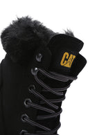 Caterpillar Women's Black Nikki Thick Heeled Nubuck Leather Boots | Derimod