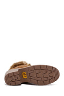 Caterpillar Women's Cinnamon Nikki Thick Heeled Nubuck Leather Boots | Derimod