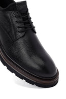 Male Black Lace-up Leather Casual Shoes | Derimod