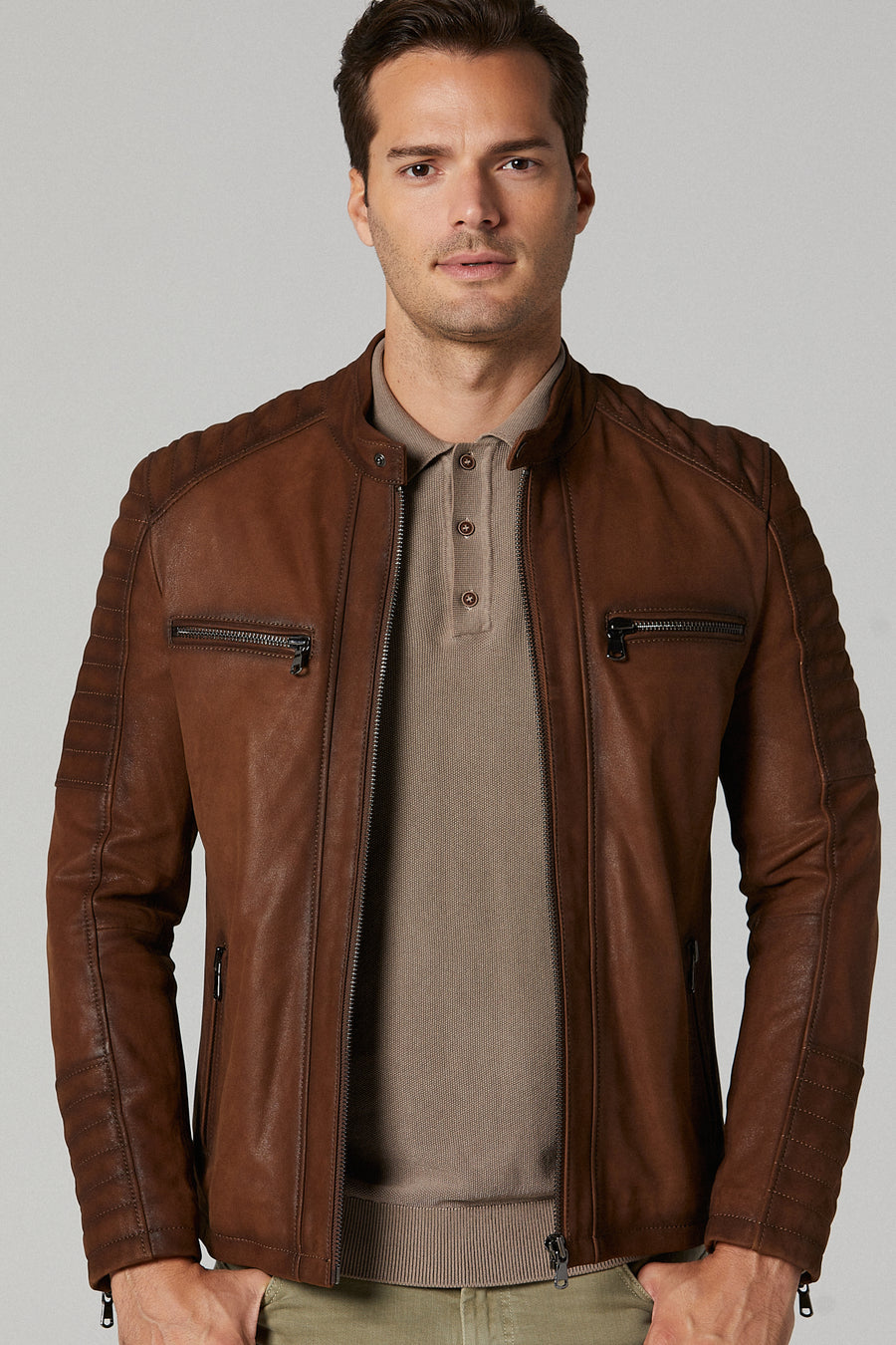 Dali Men's Leather Jacket