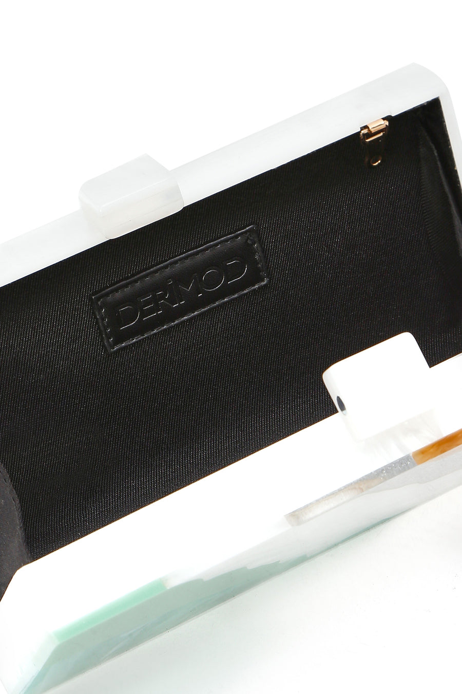 Women's Green Long Chain Strap Mini Box Bag