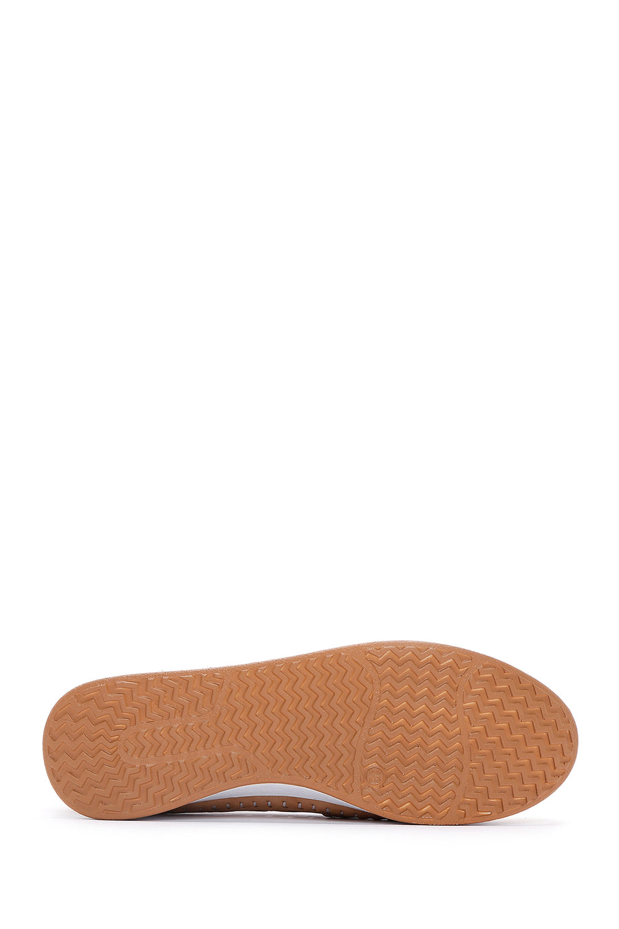 Kadın Bej Kalın Tabanlı Deri Konfor Loafer