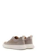 Erkek Bej Bağcıklı Kumaş Sneaker | Derimod