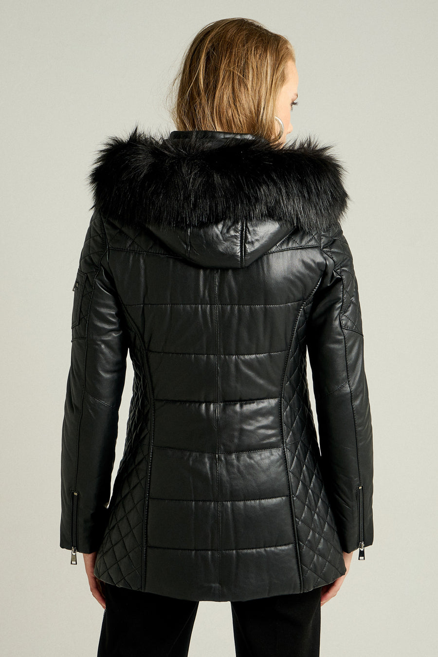 Blanch Long Women's Leather Jacket