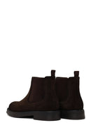 Male Brown Suede Chelsea Boots | Derimod