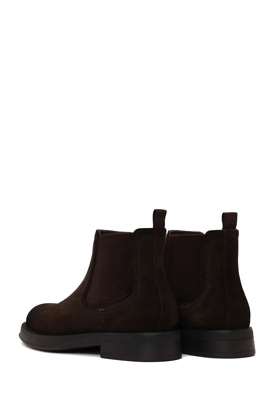 Male Brown Suede Chelsea Boots