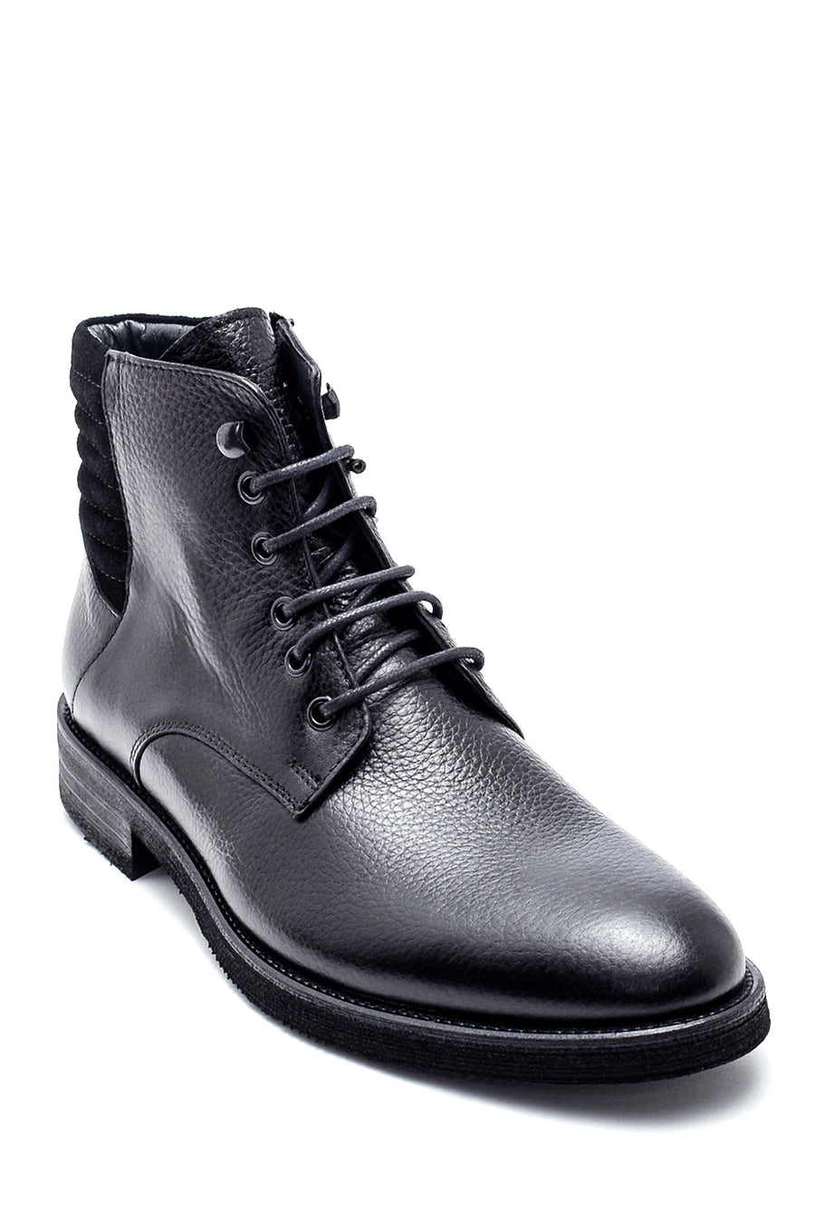 Men's Leather Zippered Boots
