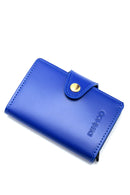 Women's Blue Leather Card Holder | Derimod