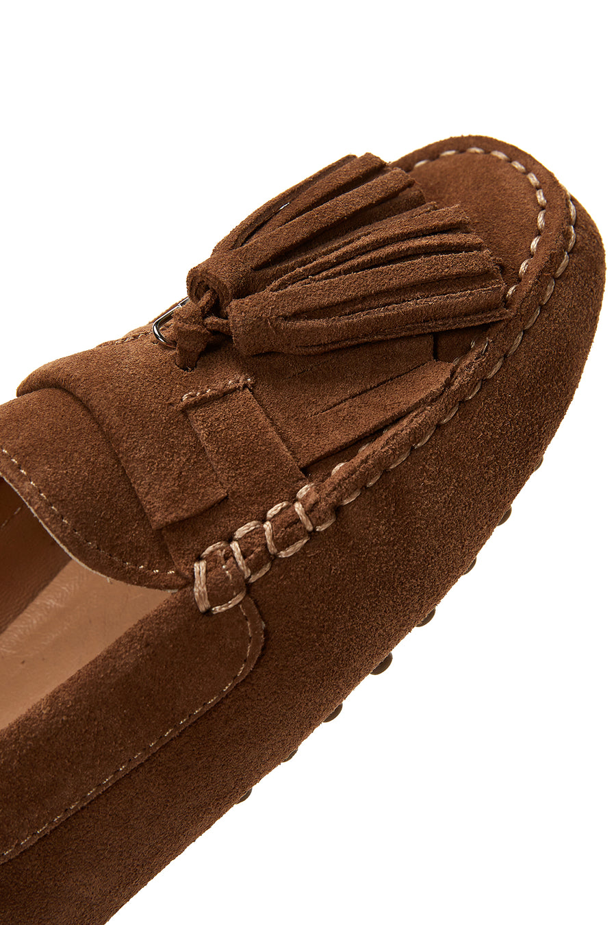 Women's Leather Suede Tassel Loafer