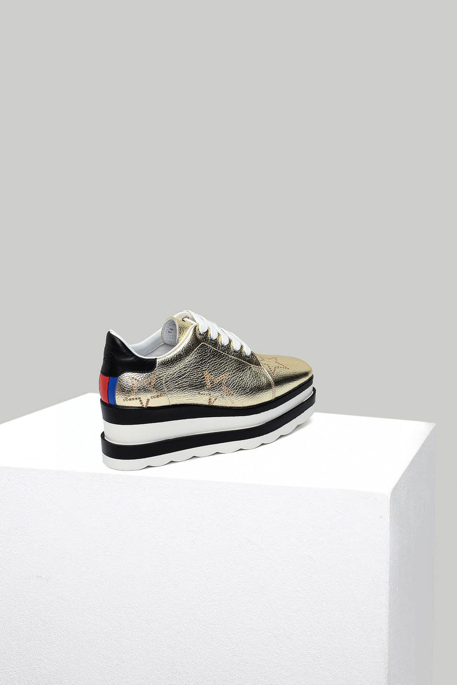 High-Sole Women's Leather Sneaker