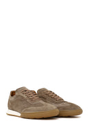 Male Beige Lace-up Suede Leather Sneaker | Derimod