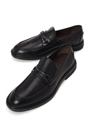 Erkek Siyah Tokalı Deri Klasik Loafer | Derimod