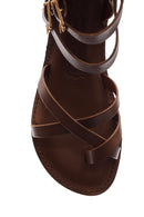 Women's Ankle Strap Leather Sandals | Derimod
