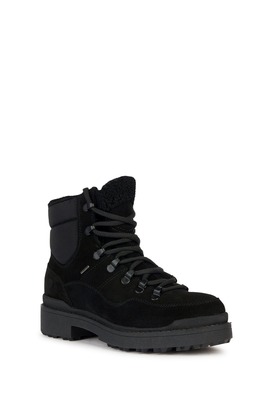 Geox Women's Black Nevegal Abx Suede Leather Boots