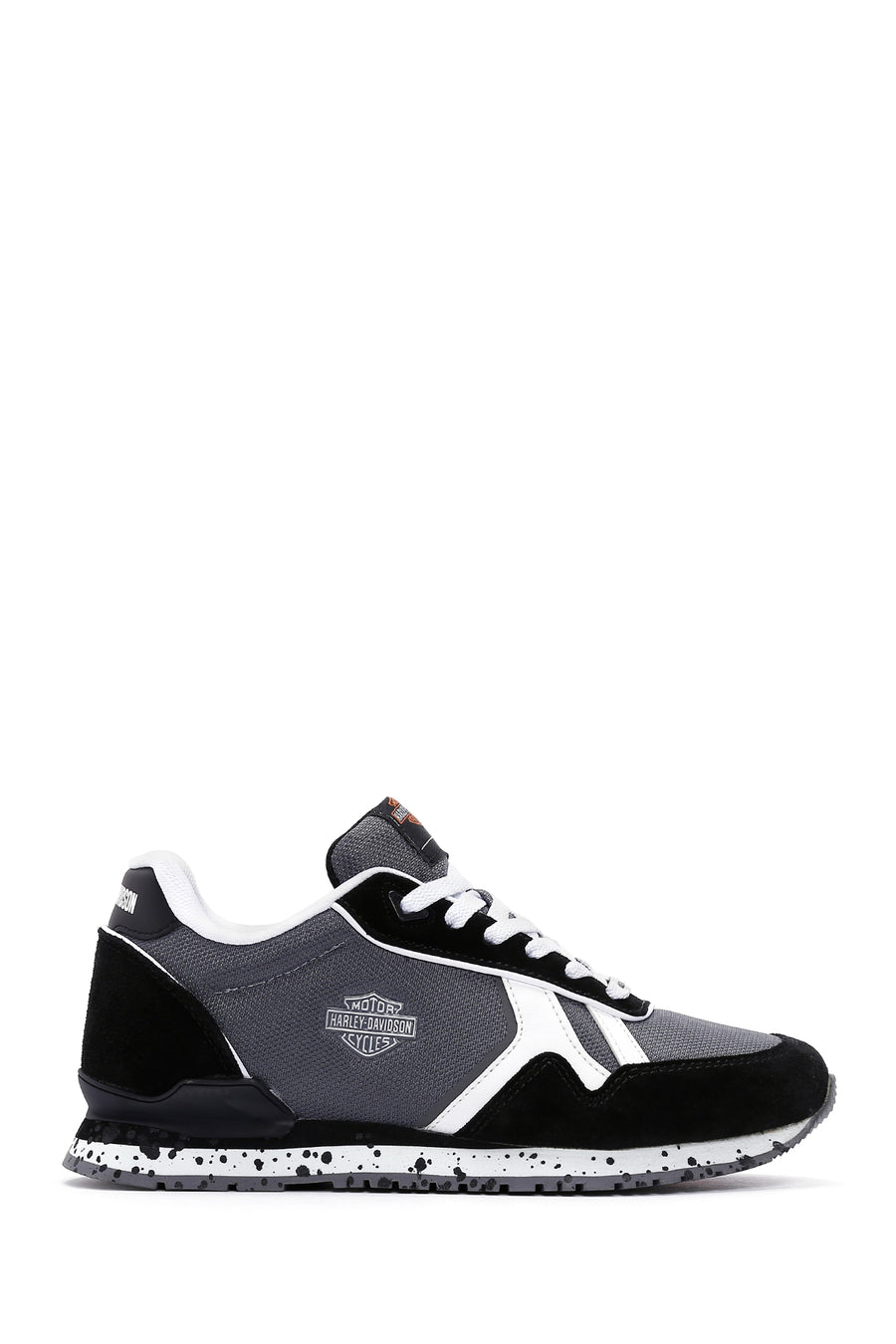 Harley Davidson Women's Chevelle Black Suede Detailed Sneaker 021Z100588 | Derimod