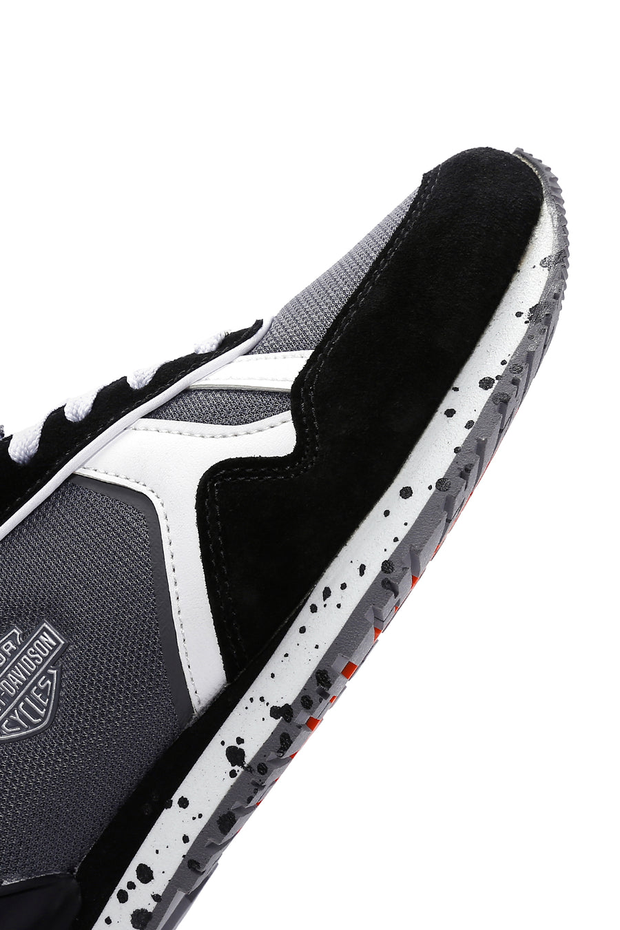 Harley Davidson Women's Chevelle Black Suede Detailed Sneaker