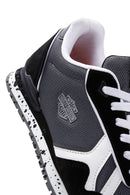 Harley Davidson Women's Chevelle Black Suede Detailed Sneaker | Derimod